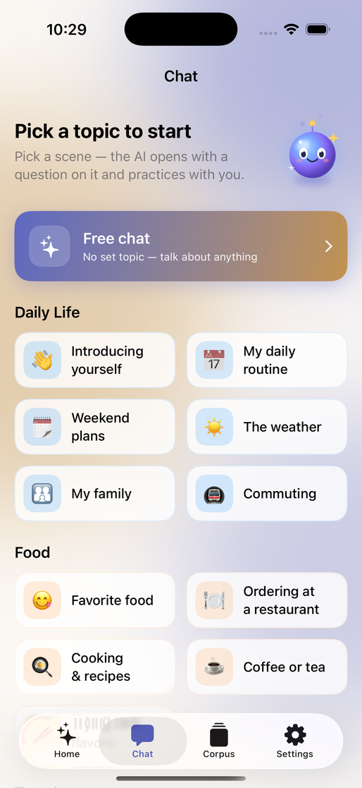 Linva AI conversation tutors