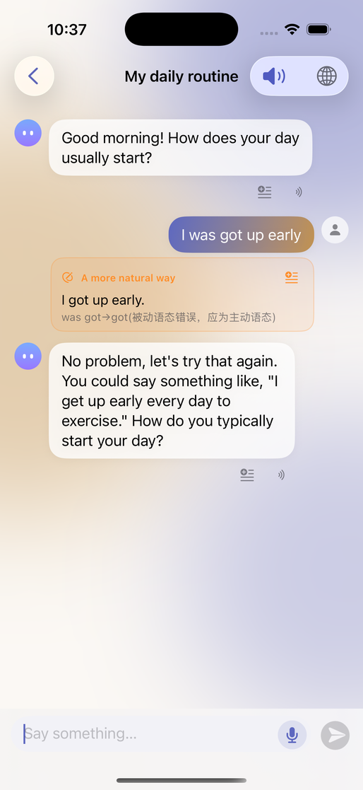 Linva AI voice chat